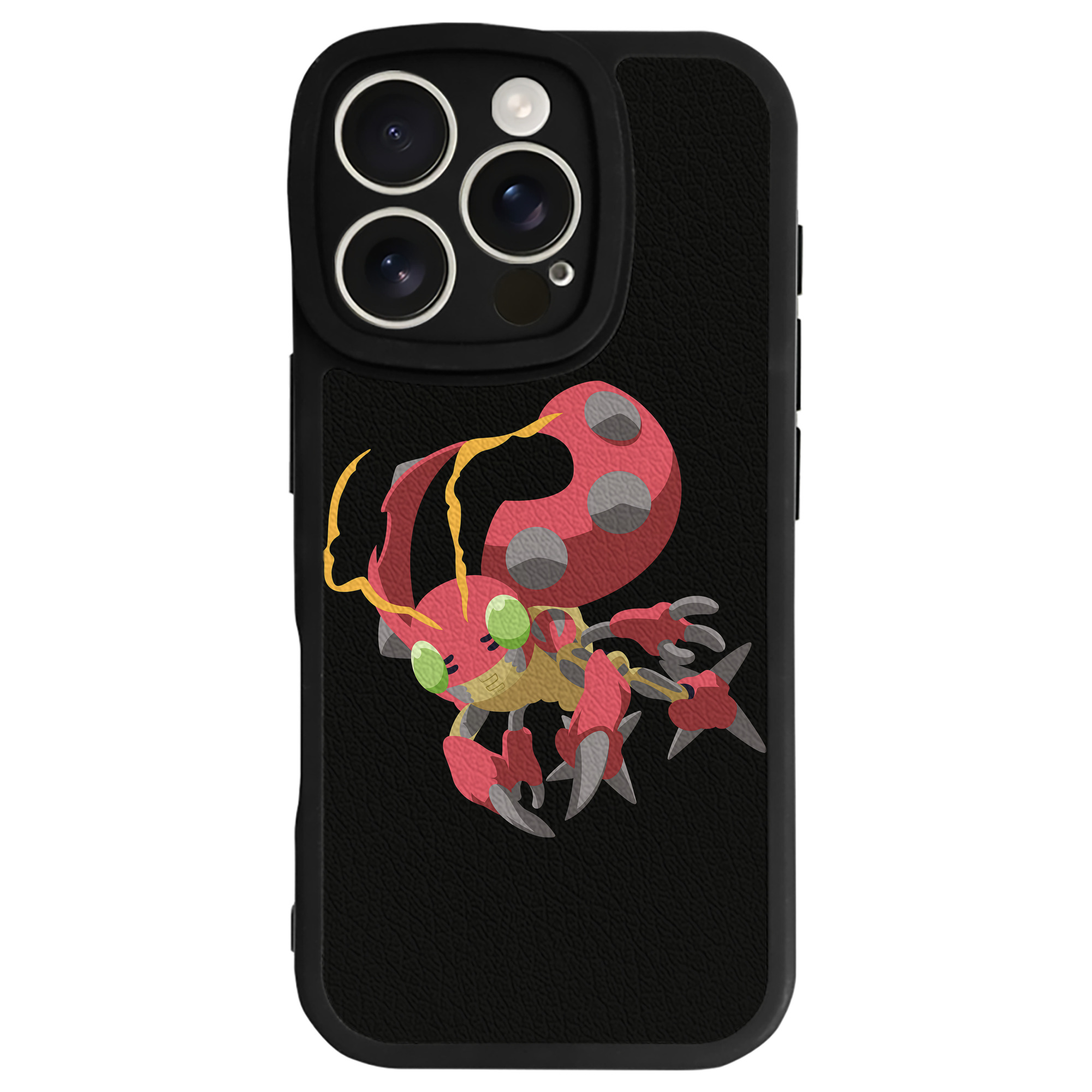 （画像用） Digimon デジタルモンスター/デジモン 【iPhone 16シリーズ対応】シリコンスマホケース（レザー調） 材質：シリコン